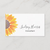 Visitenkarte für Watercolor Sonnenblumenberater (Vorderseite)
