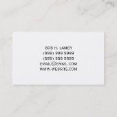 Visitenkarte für Webentwickler (Rückseite)