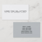 Visitenkarte für Webentwickler (Vorne/Hinten)