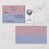 Visitenkarte für Weinglas (Vorne/Hinten)