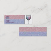 Visitenkarte für Weinglas (Vorne/Hinten)
