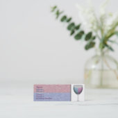 Visitenkarte für Weinglas (Stehend Vorderseite)