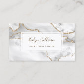 Visitenkarte für weiß und gold (Vorderseite)