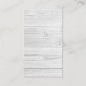 Visitenkarte für Weißholz (Rückseite)