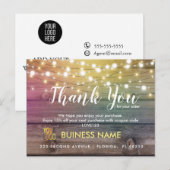 Visitenkarte für Werbeaktion danke Ankündigungspostkarte (Vorne/Hinten)