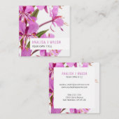 Visitenkarte für wild lebende Blume (Vorne/Hinten)