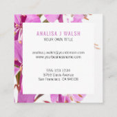 Visitenkarte für wild lebende Blume (Rückseite)