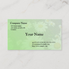 Visitenkarte für Wildwhite daisy-Blume