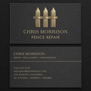 Visitenkarte für Zaunreparatur