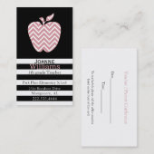 Visitenkarte für Zickzack Apple- und Stripteditore Terminkarte (Vorne/Hinten)