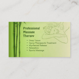 Visitenkarte für zugelassene Massage-Therapeuten Terminkarte