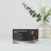 Visitenkarte für Zuhause- und Krankenpflege (Stehend Vorderseite)