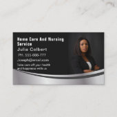 Visitenkarte für Zuhause- und Krankenpflege (Vorderseite)