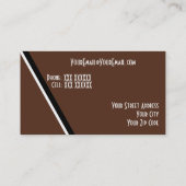 Visitenkarte-Fußball/Rugby Visitenkarte (Rückseite)