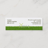 Visitenkarte Garden_jardín 76x25mm (Vorderseite)