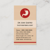 Visitenkarte Gastroenterologe (Vorderseite)