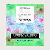 Visitenkarte gefaltet visitenkarten (Außenseite Aufgefaltet)