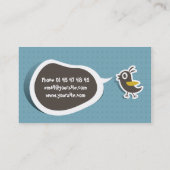 Visitenkarte Gezwitscher (Rückseite)