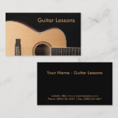 Visitenkarte: Gitarren-Lektionen Visitenkarte (Vorne/Hinten)