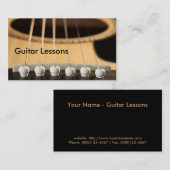 Visitenkarte: Gitarren-Lektionen Visitenkarte (Vorne/Hinten)