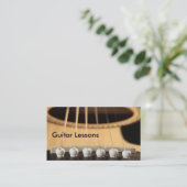 Visitenkarte: Gitarren-Lektionen Visitenkarte (Stehend Vorderseite)