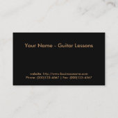 Visitenkarte: Gitarren-Lektionen Visitenkarte (Rückseite)