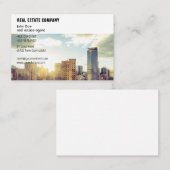 Visitenkarte glänzende moderne skyline  (Vorne/Hinten)