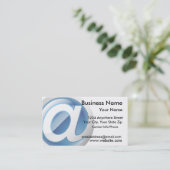 Visitenkarte-glatte Netz-Ikone Visitenkarte (Stehend Vorderseite)