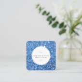 Visitenkarte - Glitzer Biz Blue (Stehend Vorderseite)