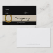 Visitenkarte - glückliches Hufeisen (Vorne/Hinten)