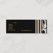 Visitenkarte Gold Black Coffee Cream Swirl (Rückseite)