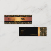 Visitenkarte Gold Black Leopard (Vorne/Hinten)