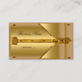 Visitenkarte Gold Metal Look Hinz (Vorderseite)