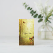 Visitenkarte Goldener Wald Bird (Stehend Vorderseite)