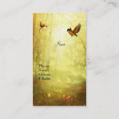Visitenkarte Goldener Wald Bird (Rückseite)