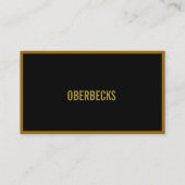 Visitenkarte Goldrand (Rückseite)