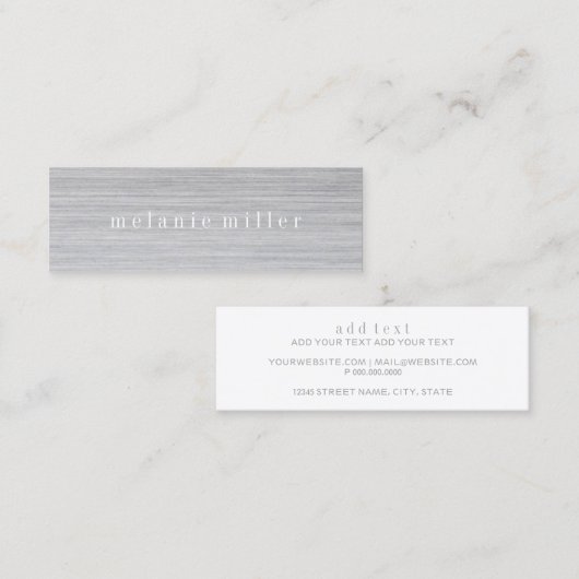 Visitenkarte - graues Korn (Vorne/Hinten)