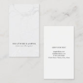 Visitenkarte - graues Marmorierungsilber (Vorne/Hinten)