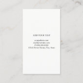Visitenkarte - graues Marmorierungsilber (Rückseite)