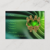 Visitenkarte Green Jewel Heart Silk (Rückseite)