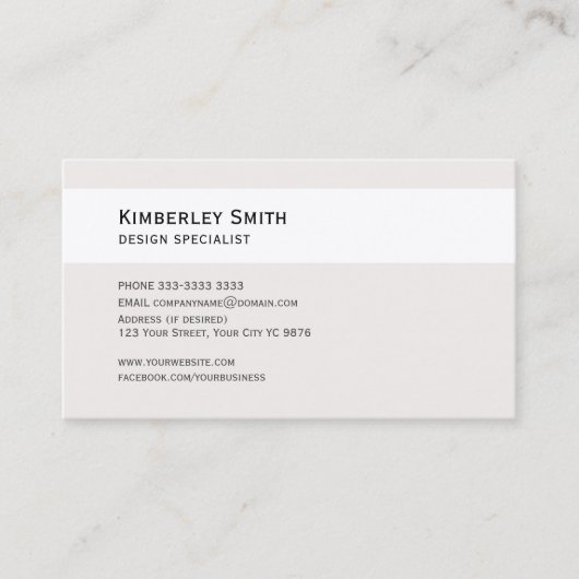 Visitenkarte, großes Foto für Innendekoration Visitenkarte (Vorderseite)