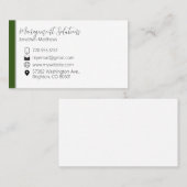 Visitenkarte - Grün & Grau (Vorne/Hinten)