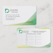 Visitenkarte-grüne Farben Visitenkarte (Vorne/Hinten)