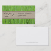 Visitenkarte - grünes Gras (Vorne/Hinten)