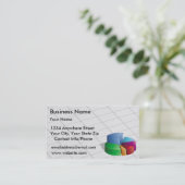 Visitenkarte-grünes Kreisdiagramm Visitenkarte (Stehend Vorderseite)