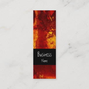 Visitenkarte Grunge Rostig Orange