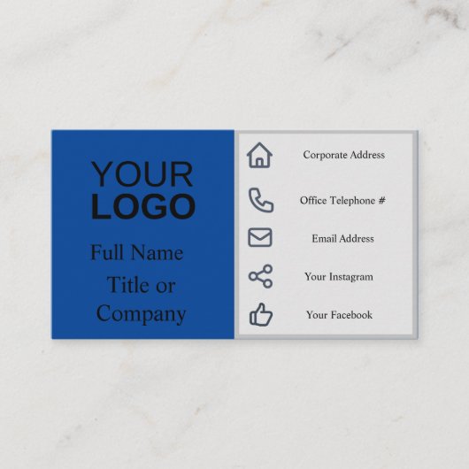 Visitenkarte - halb & halb (Vorderseite)