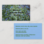 Visitenkarte, "Hartglas" Visitenkarte (Vorne/Hinten)
