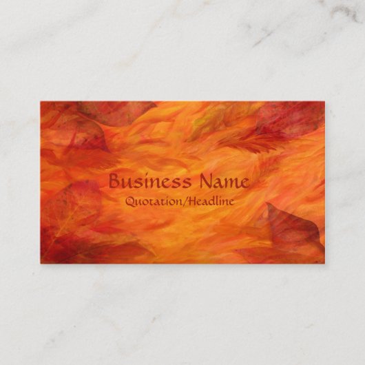 Visitenkarte "Herbstausgänge" (Vorderseite)