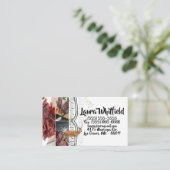 Visitenkarte Hirsch Buck Woodland Jagd (Stehend Vorderseite)